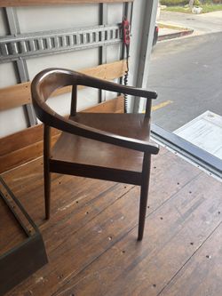 Solid Brown Wooden Chairs