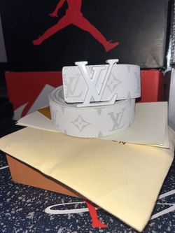 White LV Belt