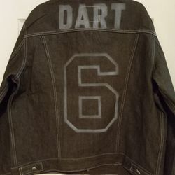 JAXSON DART CUSTOM MADE LEVI's RUST/BROWN TRUCKER JACKET 
