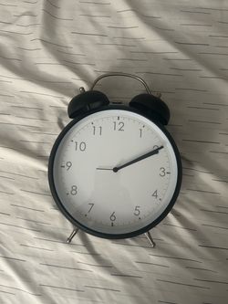 Classic Twin Bell Alarm Clock Black