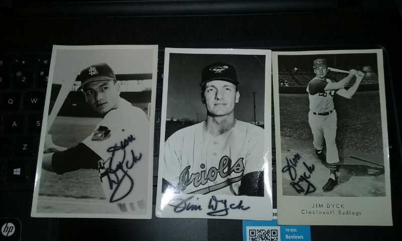 1953 Jim Dyck Signed Post Cards 3