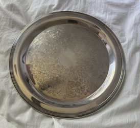 Vintage silver plated tray