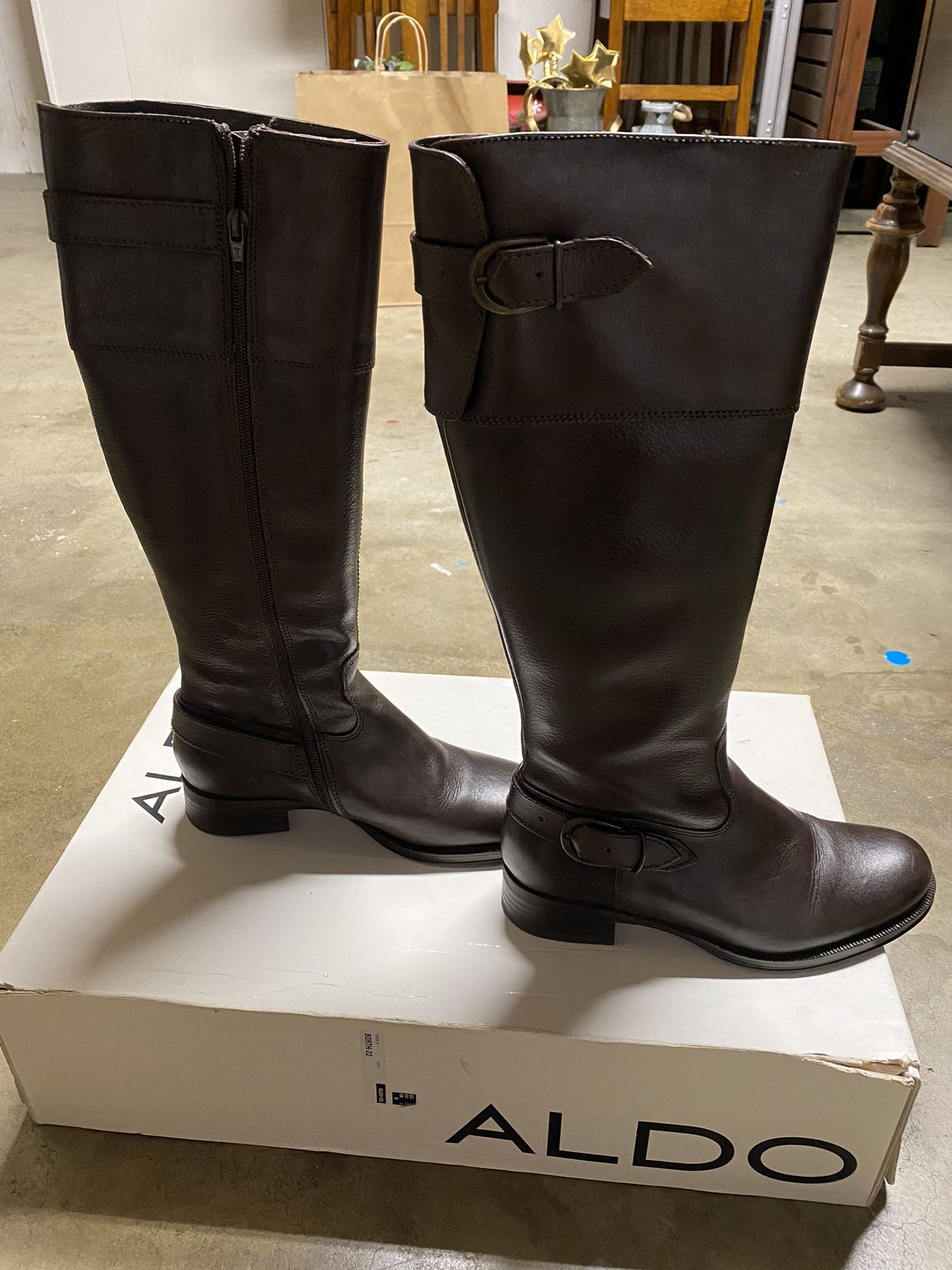 ALDO LEATHER BOOTS