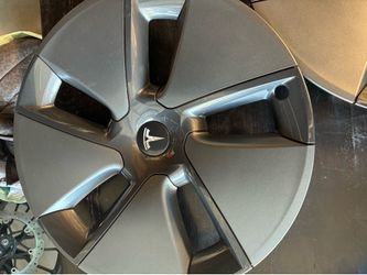 Tesla Model 3 Aero Dark Gray Hubcaps 18” 2017-2021, 1044271-00-A