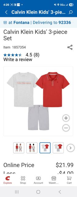 Boys Calvin Klein 3 piece set