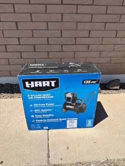 hart 8 gallon quiet air compressor
