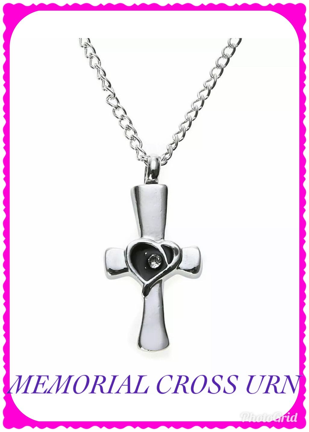 Memorial Cross Urn Necklace
