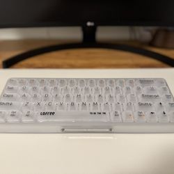 LOFREE 1% Misty Semi Transparent Frosted Mechanical Keyboard