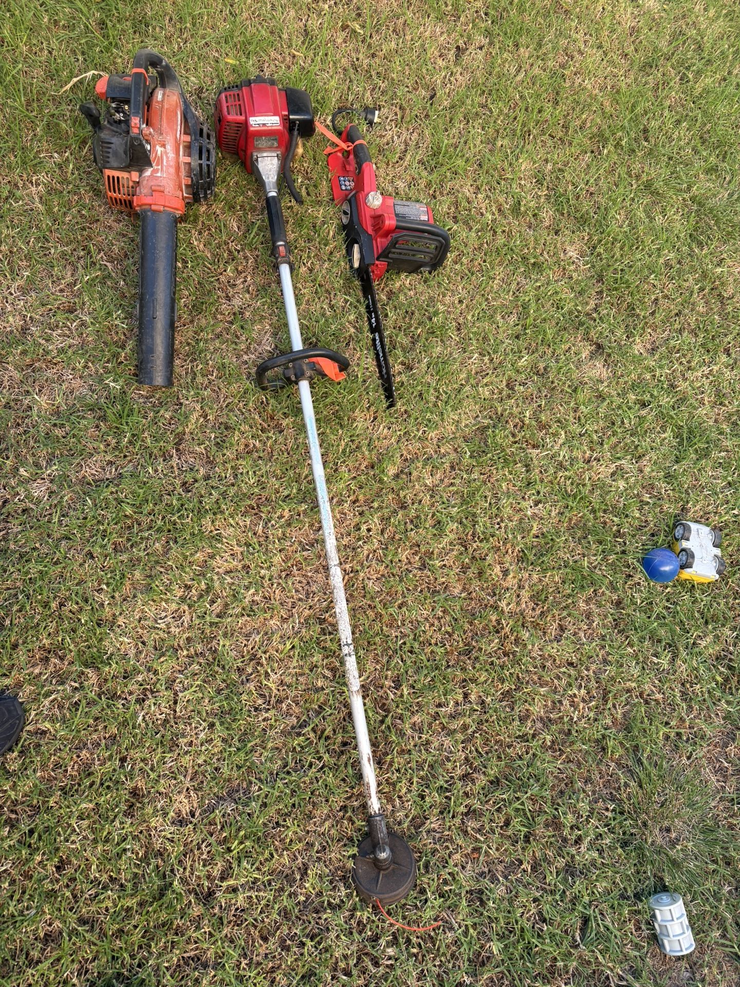 Leaf Blower, Weed Wacker, Mini Chainsaw