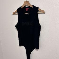 GUESS Women’s Black Bodysuit- Large