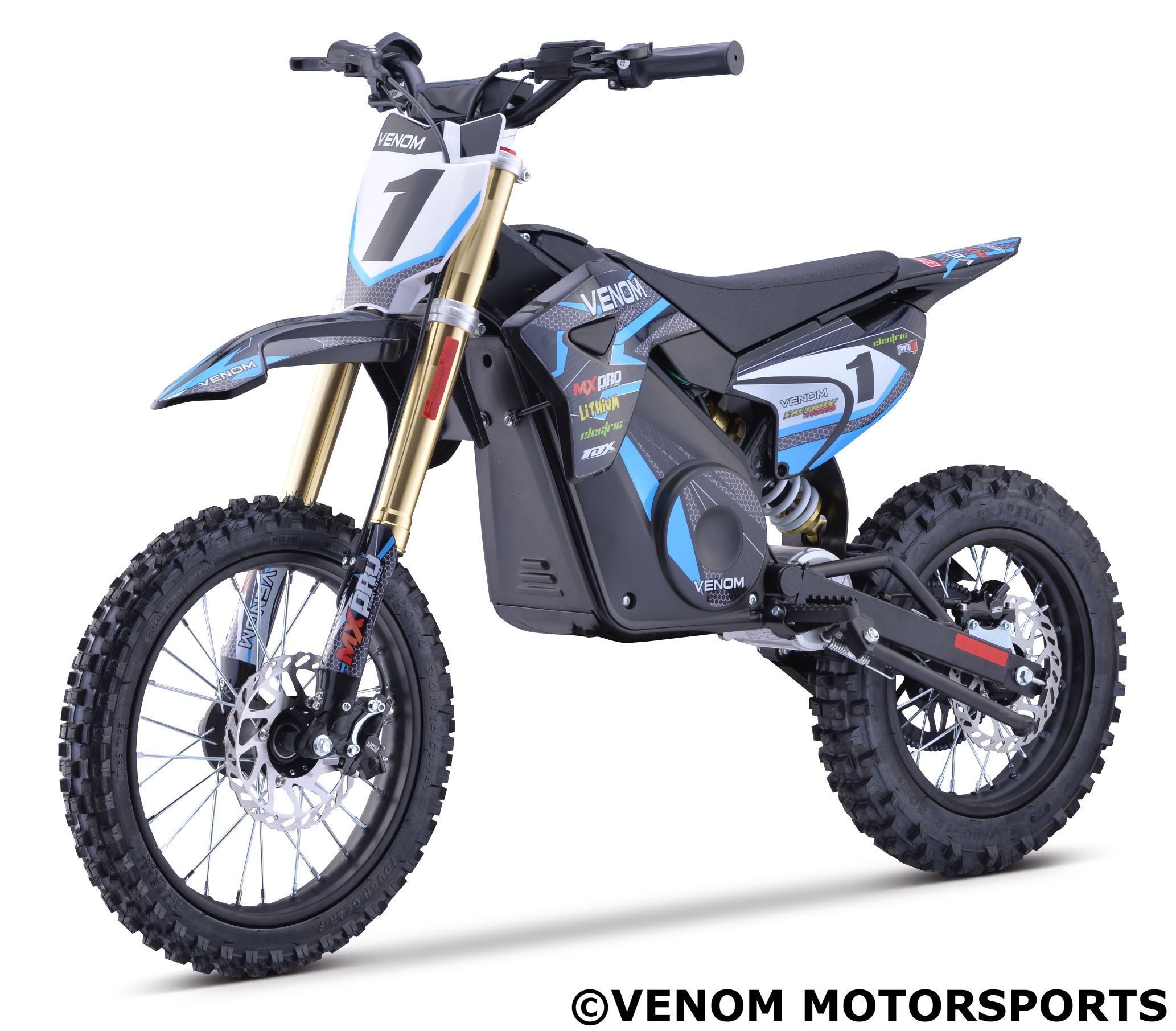 Venom Electric Dirt Bike Pro 1500W 48V Lithium Motocross | Fast | Speed Governor