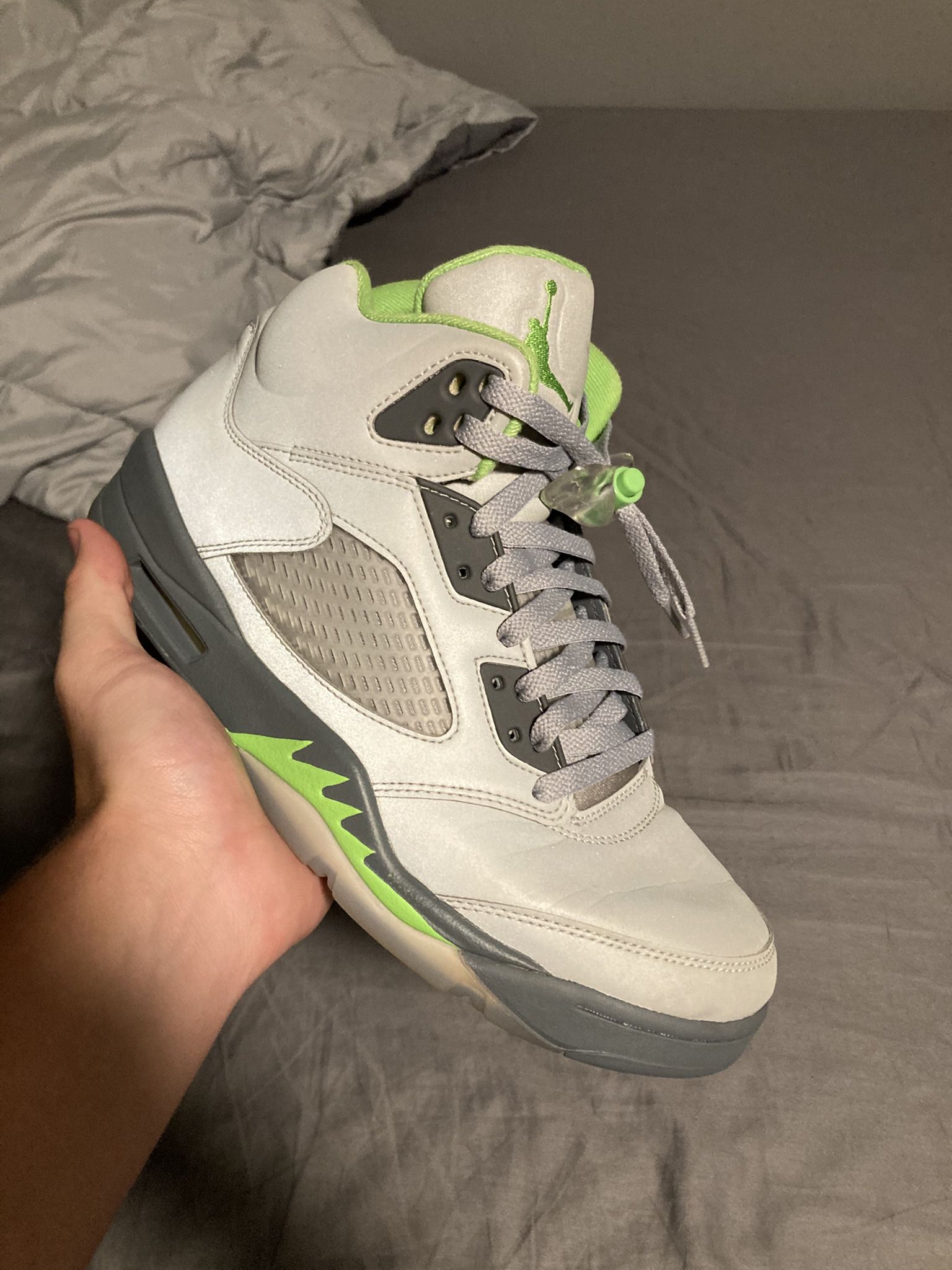 Jordan five green bean