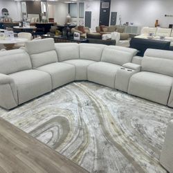 Sectional Sofa With Power Reclining Seats