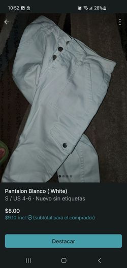 Pantalon blanco size S