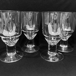Vintage Littala Crystal Iced Tea Water Goblets Set of 4