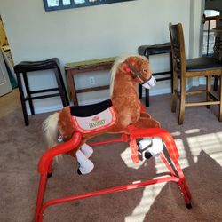 Rockin Rider Lucky Talking Plush Spring Horse