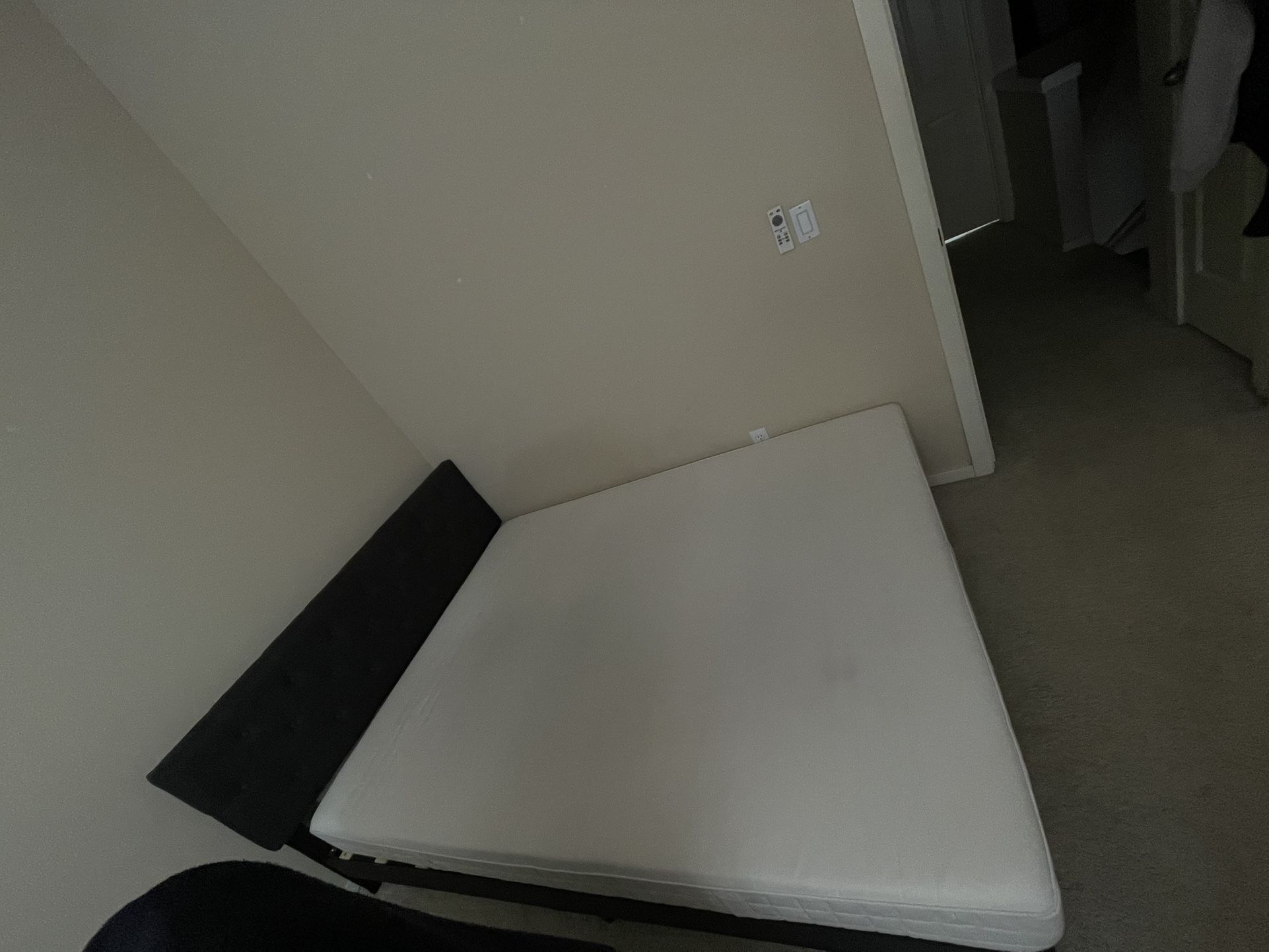 Queen Size Bed Frame And Mattress - Excellent Condition