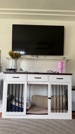 Dog crate furniture