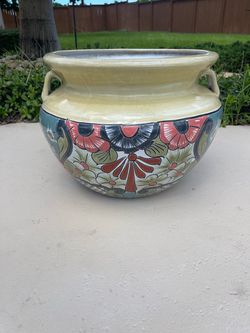 Large Talavera Ceramic Planter Pot