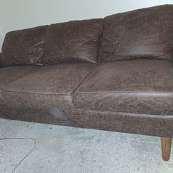 2nd PRICE DROP!!Wayfair Faux Leather Sofa (6 ft)