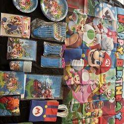 Mario Brothers Party Supplies