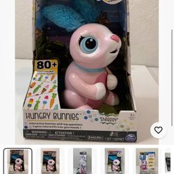 Pink  Zoomer Hungry Bunnies Shreddy Interactive Bunny by Spin Master