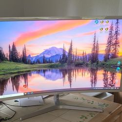 32" Curved Computer Monitor.