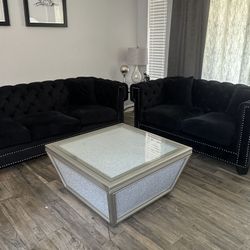 Silver Glass Coffee Table