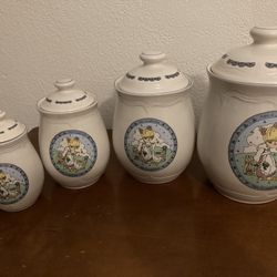Precious Moments ceramic bakery set Kitchen Storage 