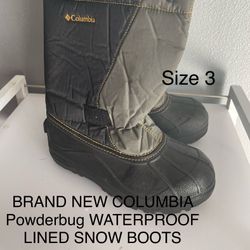 BRAND NEW COLUMBIA Powderbug WATERPROOF LINED SNOW BOOTS
