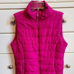 New Pink Puffy Vest Size Medium