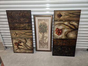 Ivonne Collage Decorative Set Plus Shari White Palm