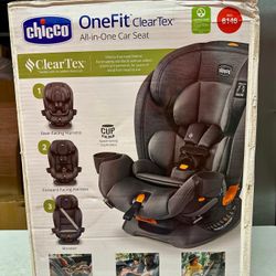 Chicco OneFit ClearTex All-in-One Slim Car Seat Obsidian