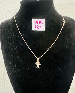 14K Solid Gold Chain For Wedding 18 Inches Long