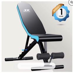 Adjustable Weight Bench, Strength Training Bench for Home Gym Maximum Weight 300Lbs