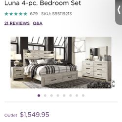 King Size Ashley Bed Frame 