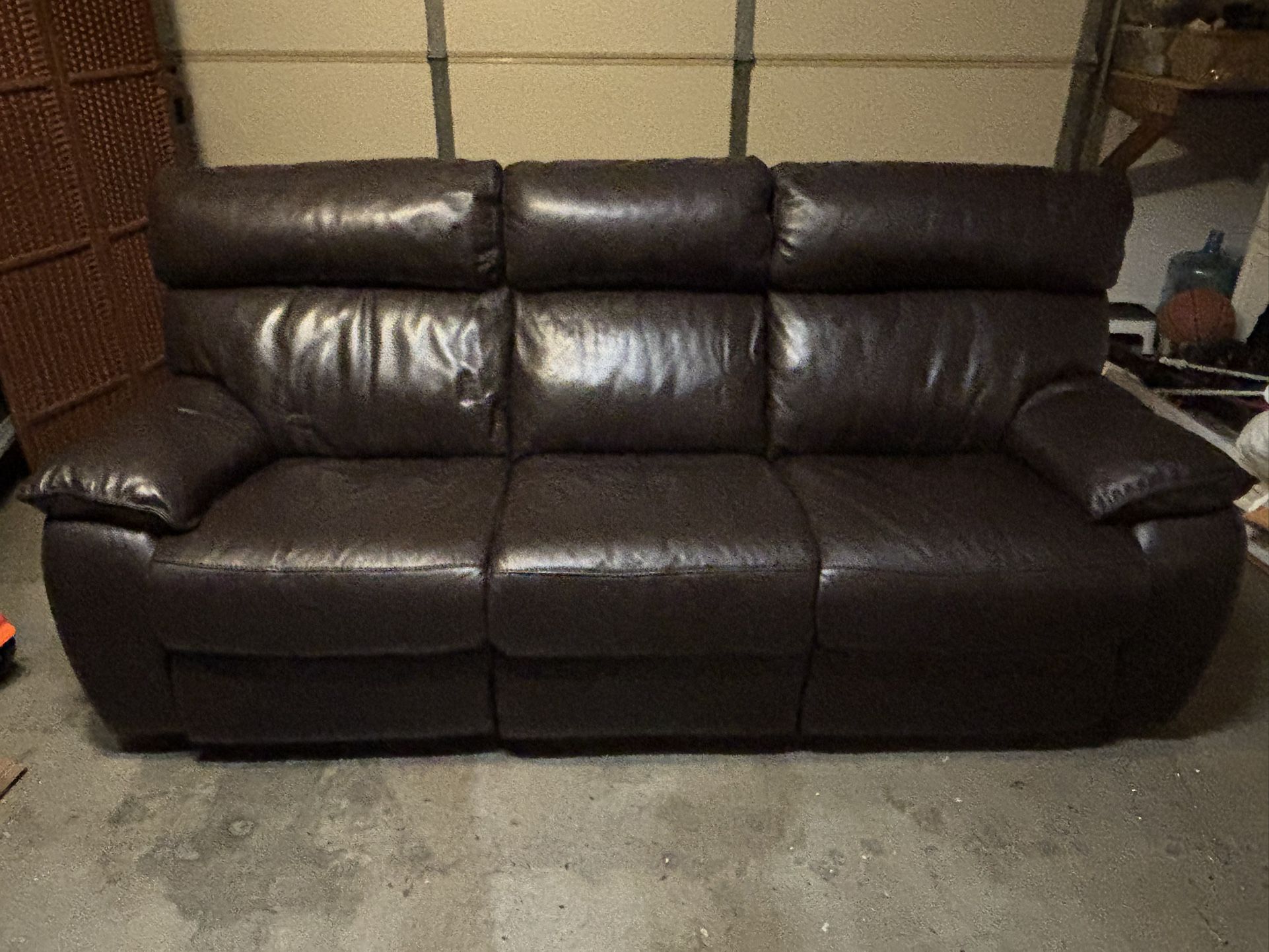 Leather 3 Seat Sofa $230