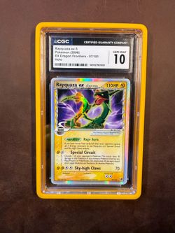 Rayquaza Ex #97 2006 Pokemon Ex Dragon Frontiers Holo CGC 10