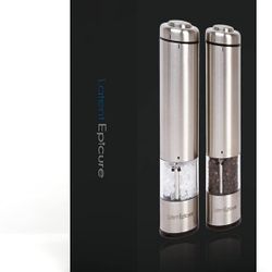 LATENT EPICURE SALT AND PEPPER. BATTERY OPERATED.