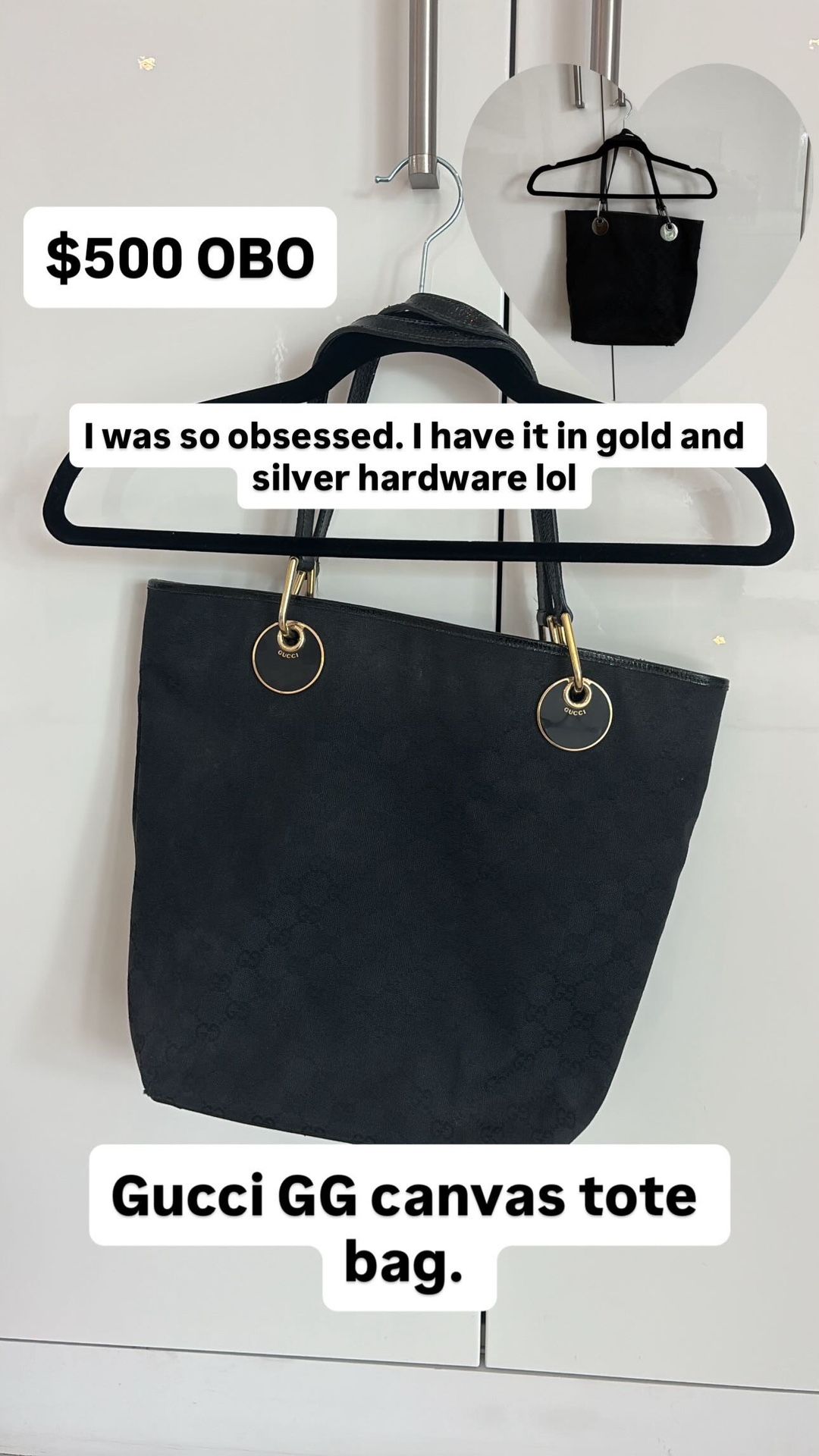 Gucci 100% authentic tote bag