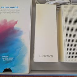 Linksys Velop AC4400 Tri-Band Mesh WiFi 2-Pack – 4000 Sq Ft
