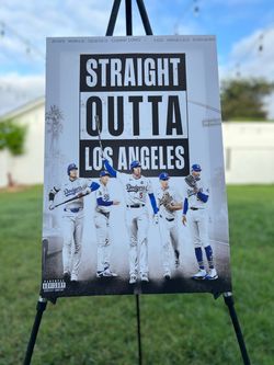 LA Dodgers 2025 World Series Champions Poster