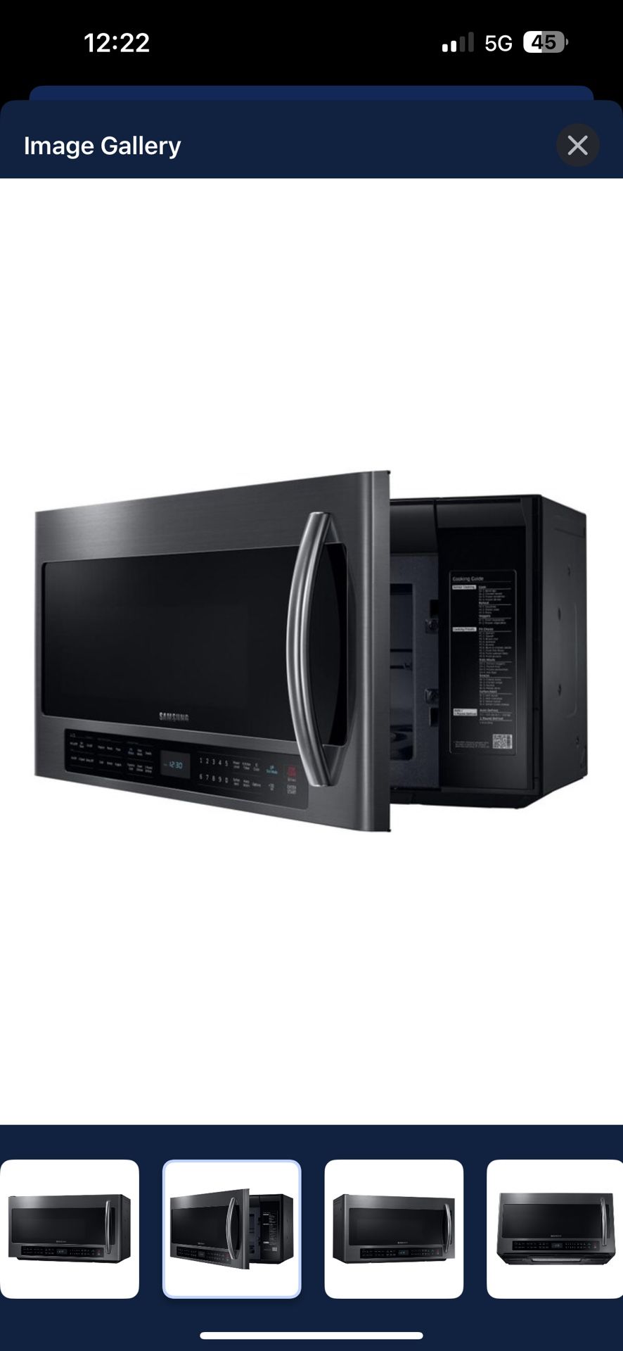 Samsung Over The Range Microwave
