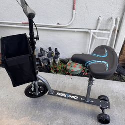Ride On Knee Scooter, Full Size Basket. Bike seat Razor Scooter Model