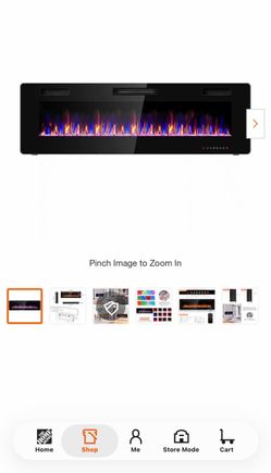Wall-Mount Electric Fireplace Insert