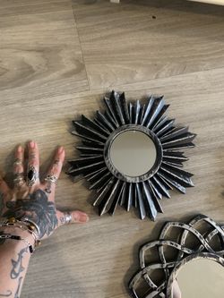 3 Pc Mirror Decorations 