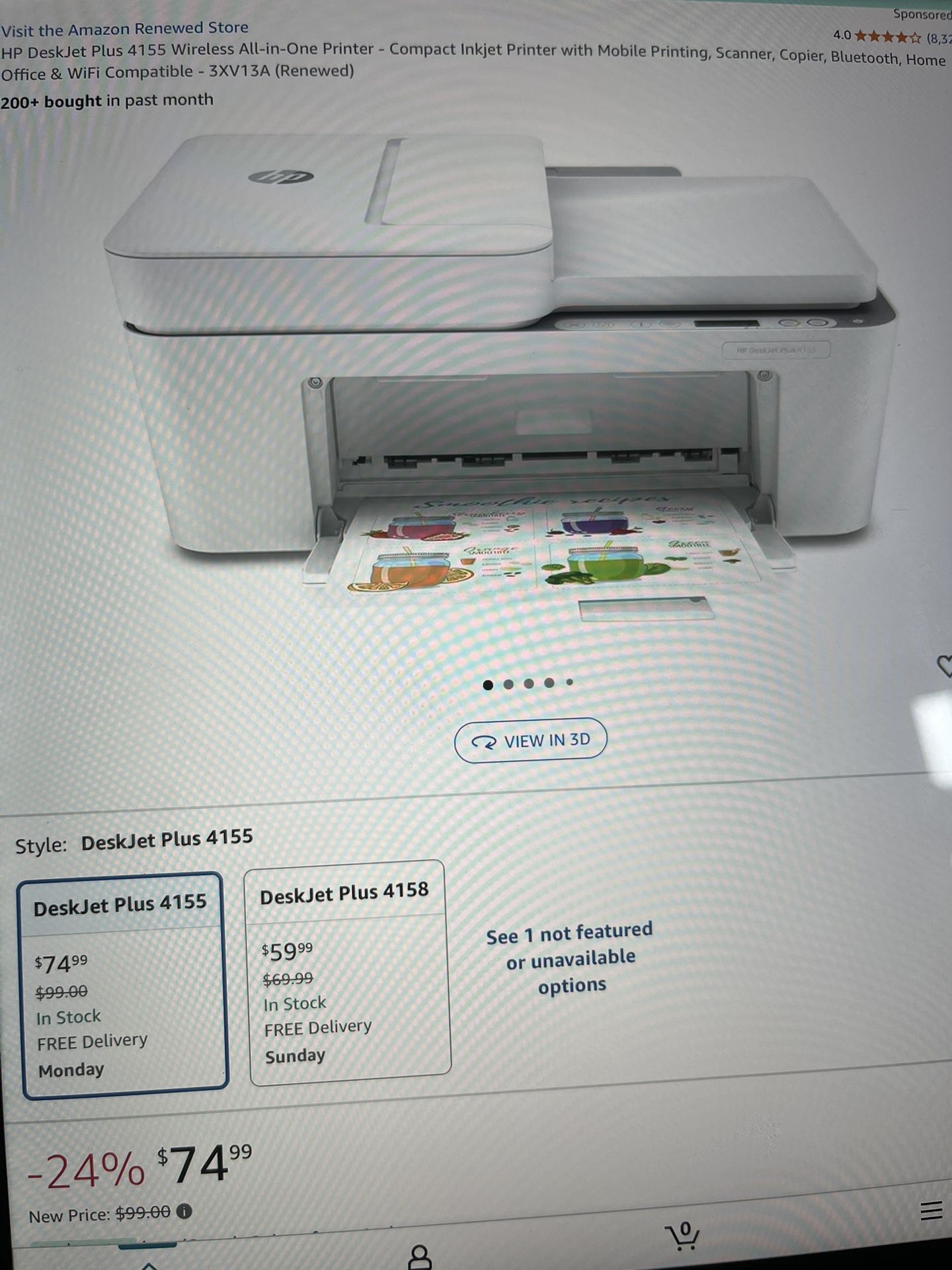 HP 4155 Printer -scanner Wireless