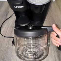 Keurig Coffee Maker K Duos Essentials Single Serve K-Cup Pod Coffee Maker Colors: Black, Silver