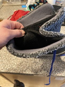 Snow Boats Size 6 Black And Grey Fleece Inside That Can Be Removed