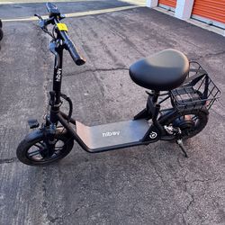 electric seated scooter